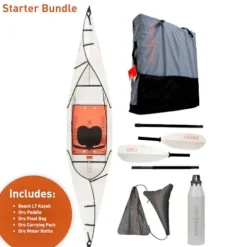 Oru Kayak Beach LT Starter Bundle White