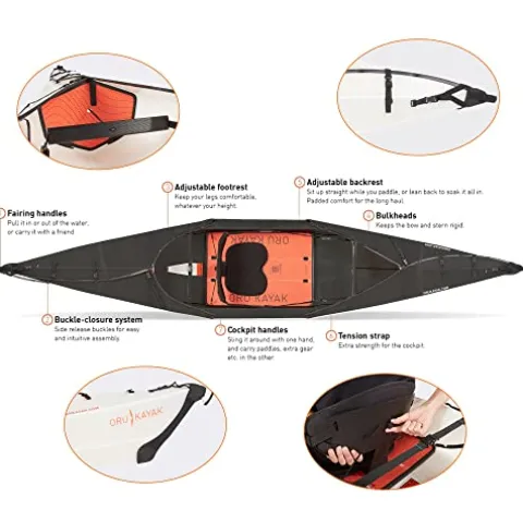 Oru Kayak Foldable Beach LT Kayak Black