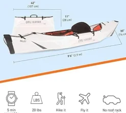 Oru Kayak Foldable Kayak Inlet White