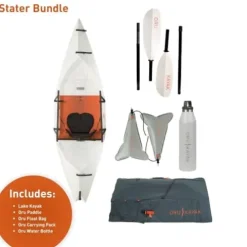 Oru Kayak Foldable Lake Starter Bundle White