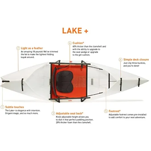 Oru Kayak Lake Sport Starter Bundle White