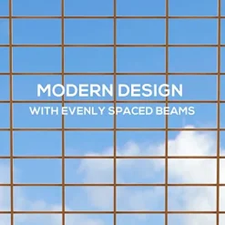 Outsunny 12′ x 20′ Outdoor Pergola Wood Gazebo Brown