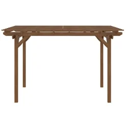 Outsunny 12′ x 10′ Outdoor Wood Pergola Gazebo for Climbing Plants Brown