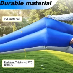 OZIS 20FT PVC Inflatable Gaga Ball Pit with Built-in Blower Blue