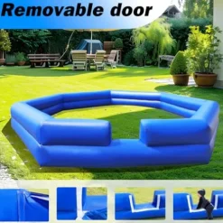 OZIS 20FT PVC Inflatable Gaga Ball Pit with Built-in Blower Blue
