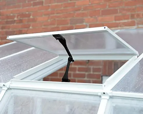 Palram Canopia Rion Sun Room Lean-to Greenhouse DIY Kit 6×12 FT White