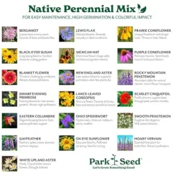 Park Seed Grow Your Own Wildflower Garden Seeds Native Perennial Mix 10 lbs
