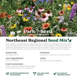 Park Seed Vibrant Annual and Perennial Wildflower Garden Seeds Northeast Regional Mix 25 lbs