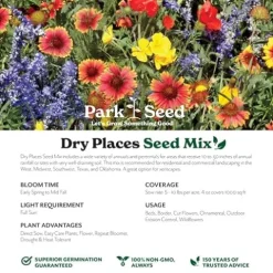 Park Seed Wildflower Garden Mixture for Pollinators – Dry Places Mix, 50 lbs