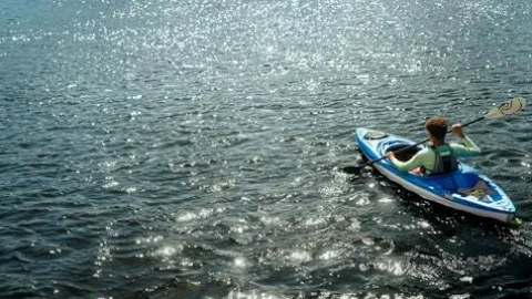 Pelican Argo 100X Recreational Sit-in Kayak Deep Blue/White