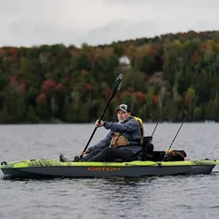 Pelican Catch Mode 110 Fishing Kayak – Premium Angler Kayak with Lawnchair Seat – 10.5 Ft., Venom