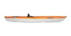 Pelican Sentinel 100X Sit-on-top Kayak – Recreational One Person Kayak – 10 ft – Fade Fireman Red/Yellow
