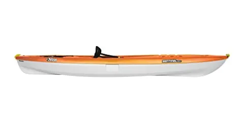 Pelican Sentinel 100X Sit-on-top Kayak – Recreational One Person Kayak – 10 ft – Fade Fireman Red/Yellow