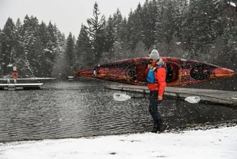 Pelican Sprint 120XR Sit-in Kayak – Recreational Performance – Lightweight – 12 ft – Lava