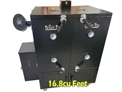 Pellet Pro Double D Vertical Cabinet Pellet Smoker with PID Controller Black