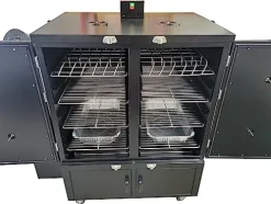 Pellet Pro Double D Vertical Cabinet Pellet Smoker with PID Controller Black