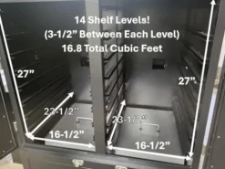 Pellet Pro Double D Vertical Cabinet Pellet Smoker with PID Controller Black
