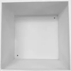 Pemberly Row 2-Piece Modern Style Steel Planter Set White