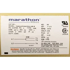 Pentair 357204S 7-1/2 HP Single Phase Motor Replacement Pump
