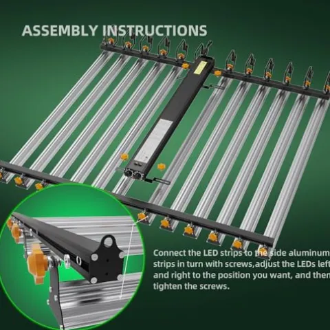 PEPPER FARM LED Grow Light PF12000 Full Spectrum for Seedlings and Veg Bloom White