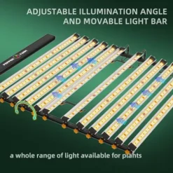 PEPPER FARM LED Grow Light PF12000 Full Spectrum for Seedlings and Veg Bloom White