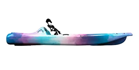 Perception Kayaks Hangtime 11 Recreational Kayak – Reclining Seat – Rear Lounging Seat – 11 ft – Funkadelic