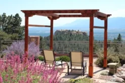Pergola Southwestern Style Rustic Carved Gazebo 10×10