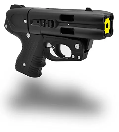 Piexon JPX 4 Shot Compact Pepper Spray Gun with Level 2 Belt Holster Black