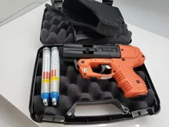 Piexon JPX4 C2 Defender Pepper Spray Gun Bundle with LED Laser Safety Orange