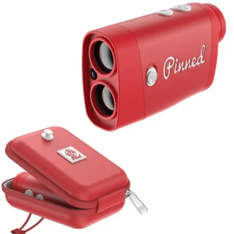 Pinned Golf Prism Slope Rangefinder Red