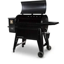 PIT BOSS PB1150G Wood Pellet Grill with Cover and Folding Front Shelf, 1150 sq. inch Black