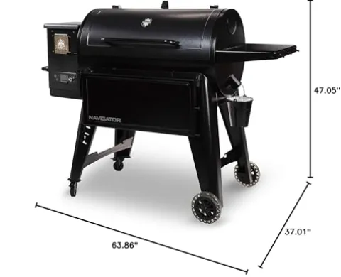 PIT BOSS PB1150G Wood Pellet Grill with Cover and Folding Front Shelf, 1150 sq. inch Black