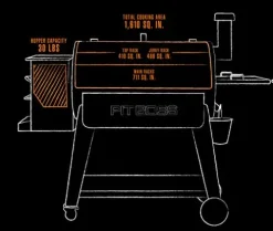 PIT BOSS PB1100SP Wood Pellet Grill 1100 sq. in. Black