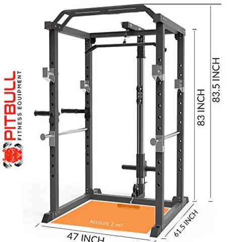 Pitbull Multi Smith Machine Home Gym Power Cage CM-5008 Black