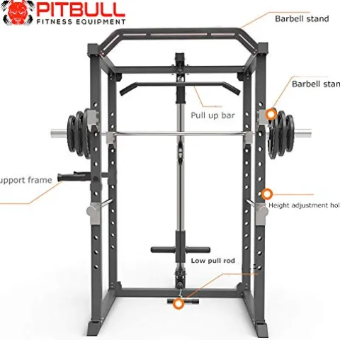 Pitbull Multi Smith Machine Home Gym Power Cage CM-5008 Black