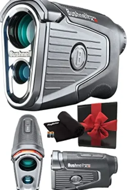 PlayBetter Bushnell Golf Pro X3 Laser Rangefinder with Slope +Gift Box Bundle