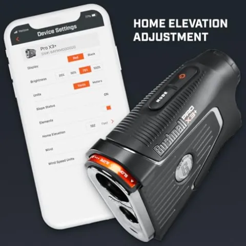 PlayBetter Bushnell Golf Pro X3+ Plus Golf Laser Rangefinder Bundle – Slope-Switch, Dual Display, PinSeeker with Visual JOLT, Accurate Readings – Includes PlayBetter Microfiber Towel & Extra Battery Rangefinder Bundle