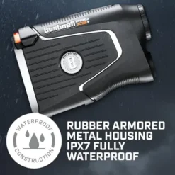 PlayBetter Bushnell Golf Pro X3+ Plus Golf Laser Rangefinder Gift Box Bundle Black