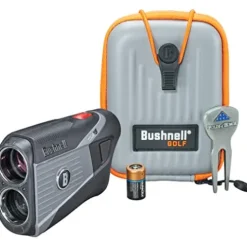 PlayBetter Bushnell Tour V5 Golf Laser Rangefinder Patriot Pack Bundle Standard – Patriot Pack, Towel & Extra Battery