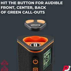 PlayBetter Bushnell Wingman View Golf Speaker Red