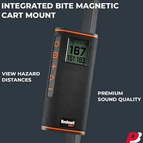 PlayBetter Bushnell Wingman View Golf Speaker Red