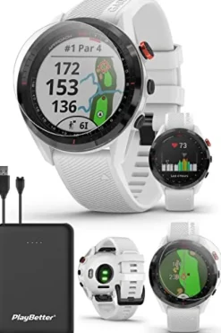 PlayBetter Garmin Approach S62 Golf GPS Watch White