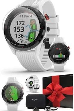PlayBetter Garmin Approach S62 Premium Golf GPS Watch White