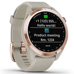 PlayBetter Garmin Approach S42 Women’s Golf GPS Watch Rose Gold/Light Sand