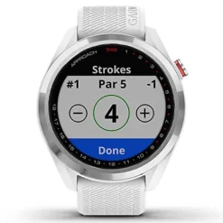 PlayBetter Garmin Approach S42 Golf GPS Watch Silver/White