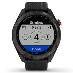 PlayBetter Garmin Approach S42 Golf GPS Watch Gunmetal/Black