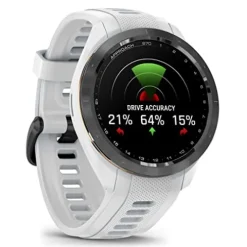 PlayBetter Garmin Approach S70 Golf GPS Watch 42mm White – AMOLED Display & Virtual Caddie Bundle