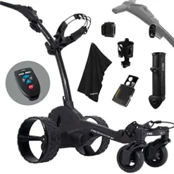 PlayBetter MGI Zip Navigator AT 2024 Electric Golf Cart Bundle Black