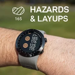 PlayBetter Shot Scope X5 Golf GPS Watch (Steel Gray) Bundle | Touchscreen, Shot Tracking Tags, Distances, Shot Detection