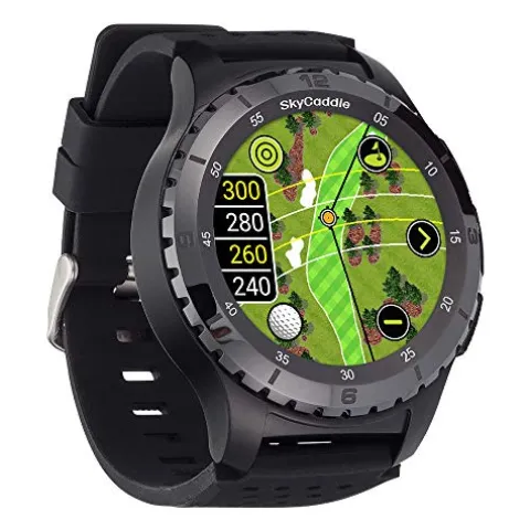 PlayBetter SkyCaddie LX5C Golf GPS Watch – Touchscreen Golf Range Finder Smartwatch w/Ceramic Bezel, 35K Courses & Digital Scorecard – SkyCaddie LX5C